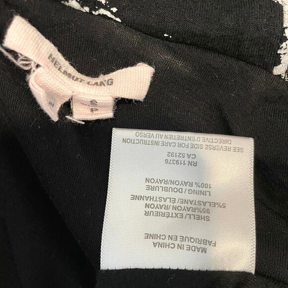 Helmut Lang Tera splatter Abstract asymmetrical zip Hooded Sweatshirt SP 4688 - Picture 3 of 11